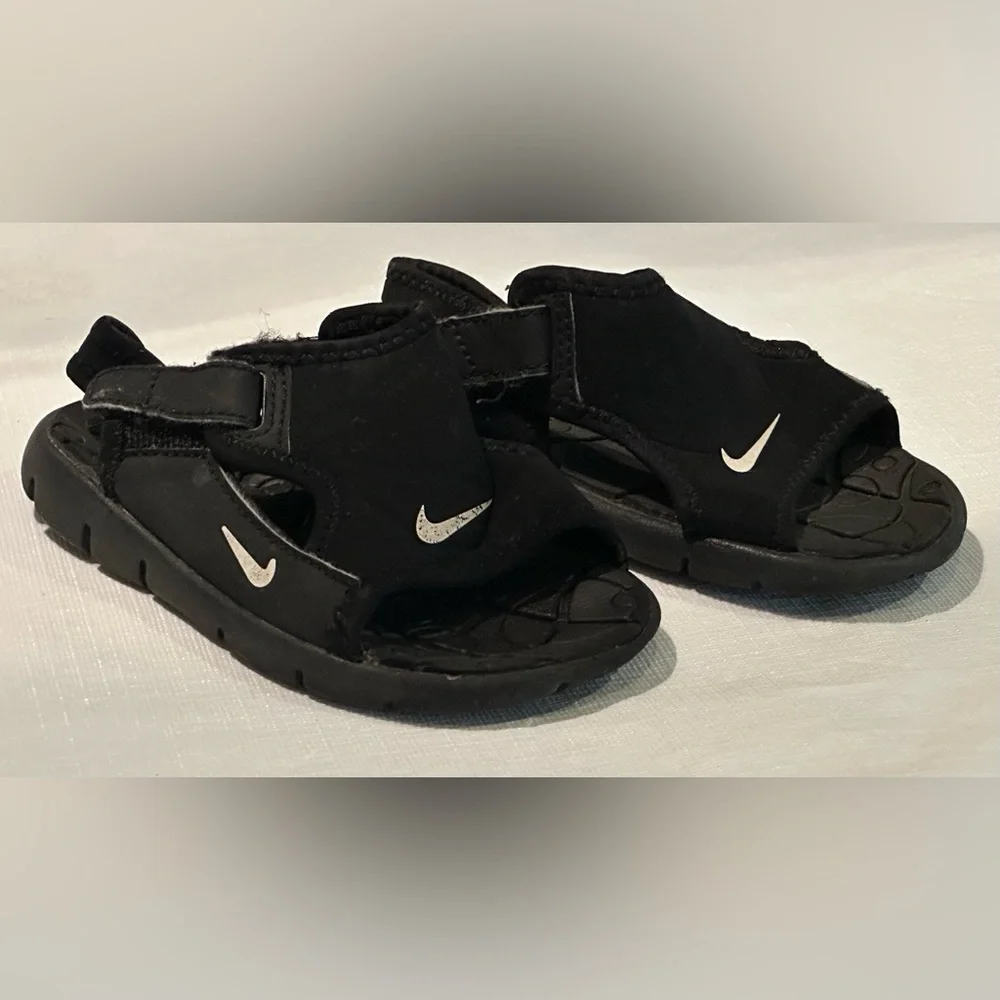 NIKE SANDALS 7 TODDLER BOYS KIDS FULL STRAP RUBBER FOAM SOLE NEOPRENE TOP POOL